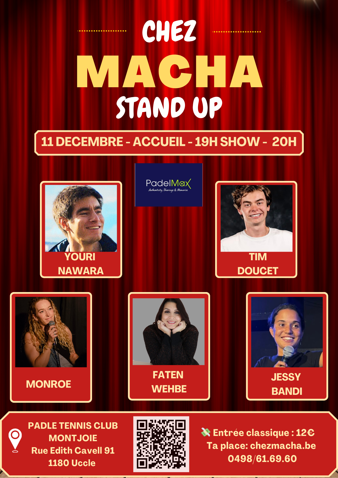 Chez Macha – Plateau de stand-up à Uccle - Wekty