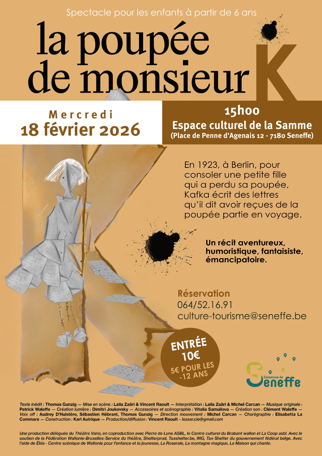 La poupée de Monsieur K dans Hainaut - Concert / Spectacle - Wekty