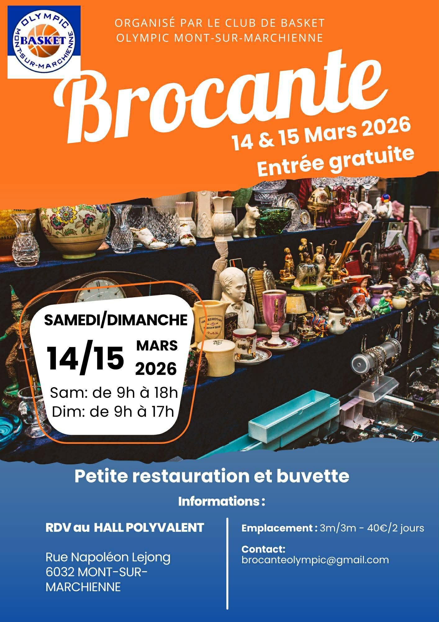 Brocante au Hall Polyvalent à Mont-Sur-Marchienne - Marché / Brocante - Wekty
