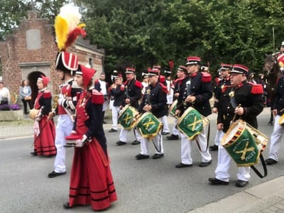 Marche Sainte Aldegonde - Prestation de serment des officiers