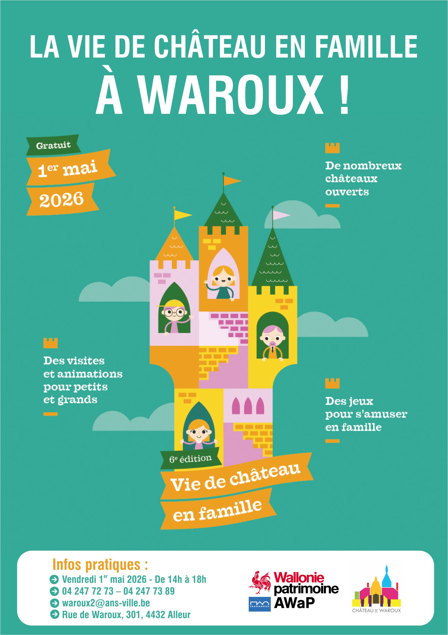 La vie de château en famille à Waroux en Belgique - Wekty